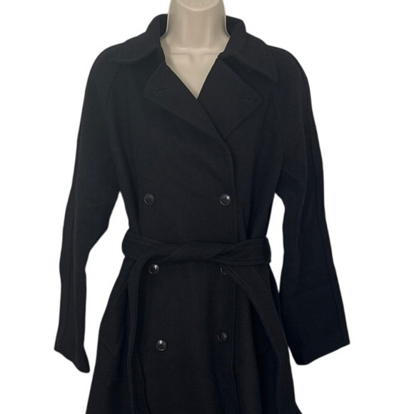 NWT Madewell Double Breasted Trench Coat True Black NS389 Size S - Picture 13 of 14